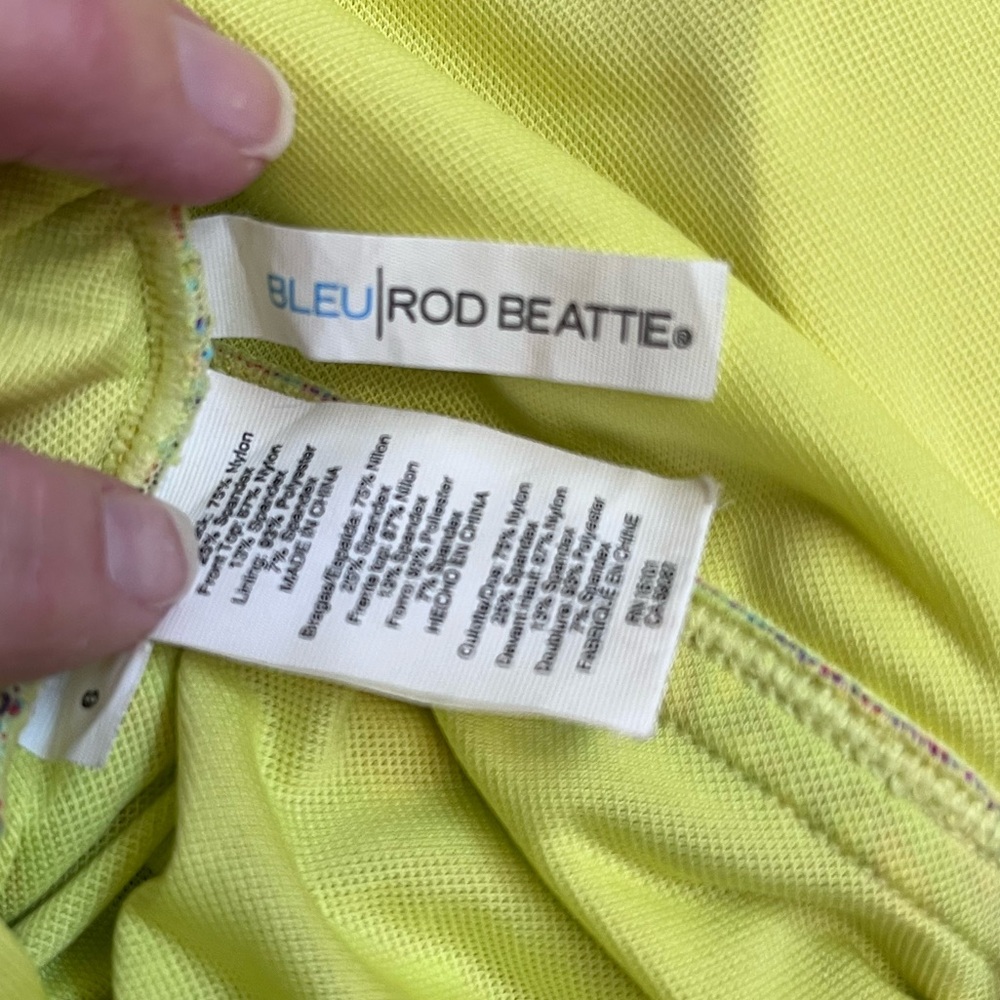 Bleu Rod Beattie One Piece Swimsuit Size 6. 1333 - Picture 5 of 8